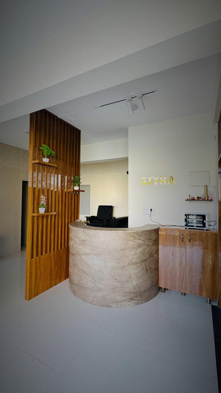 Premium salon reception and waiting area - Top family salon Bangalore