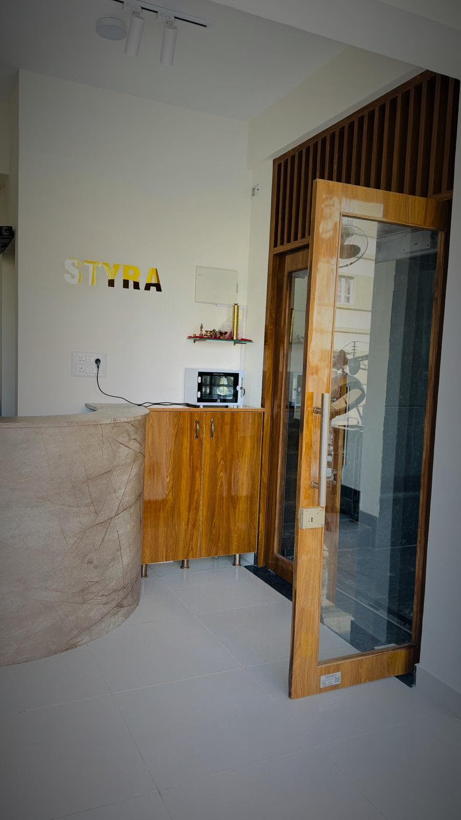 Elegant salon ambiance and decor - Bridal makeup hair styling studio